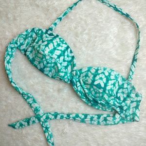 Converse Bikini top - green tie-dye, size Small